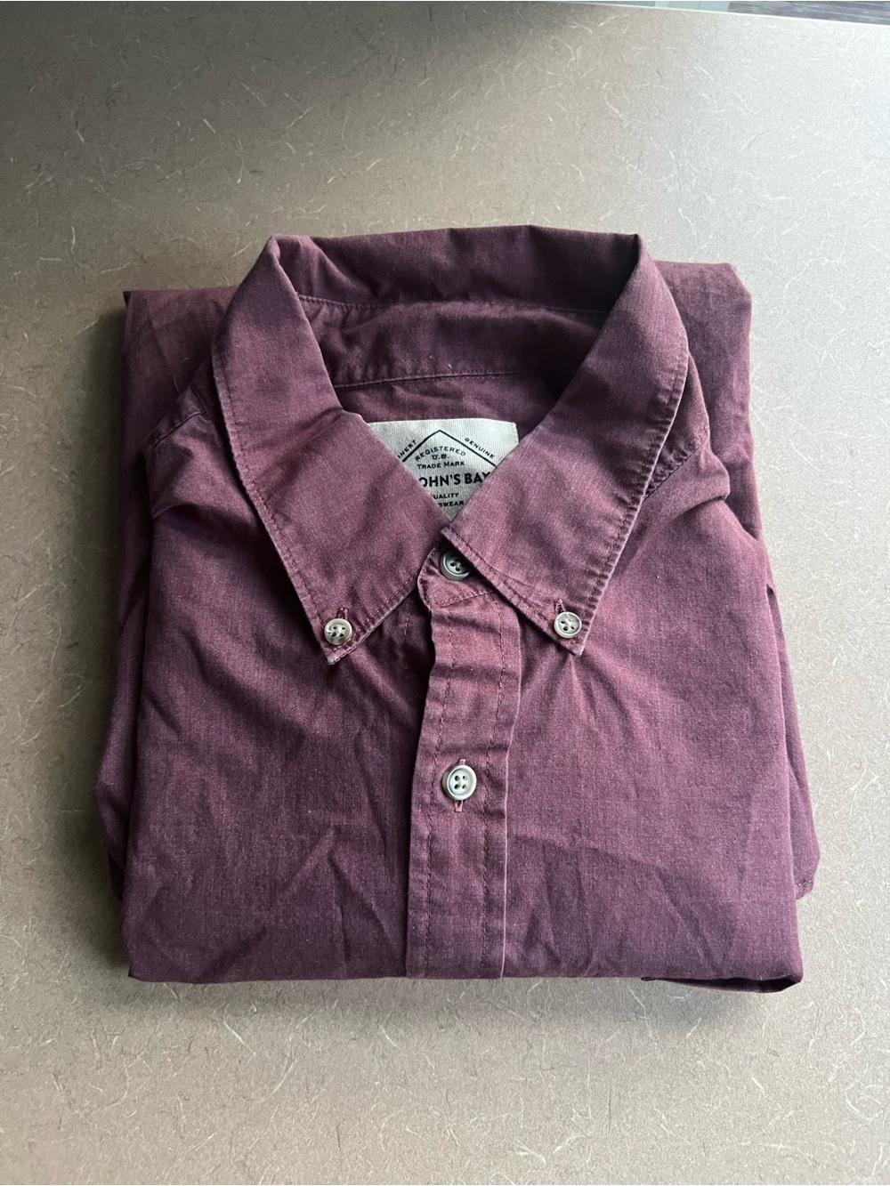 St. John's Bay Men's Shirt in Burgundy